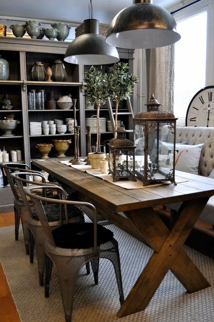 RUSTIC INDUSTRAIL DINING ROOM-1