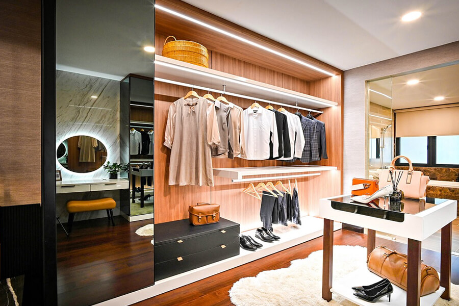 Wardrobe and Bathroom